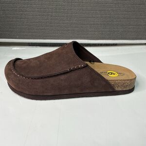 Greystone Brown Suede Men's 9 Comfort Clog Casual Shoes Rugger Slender ￼
